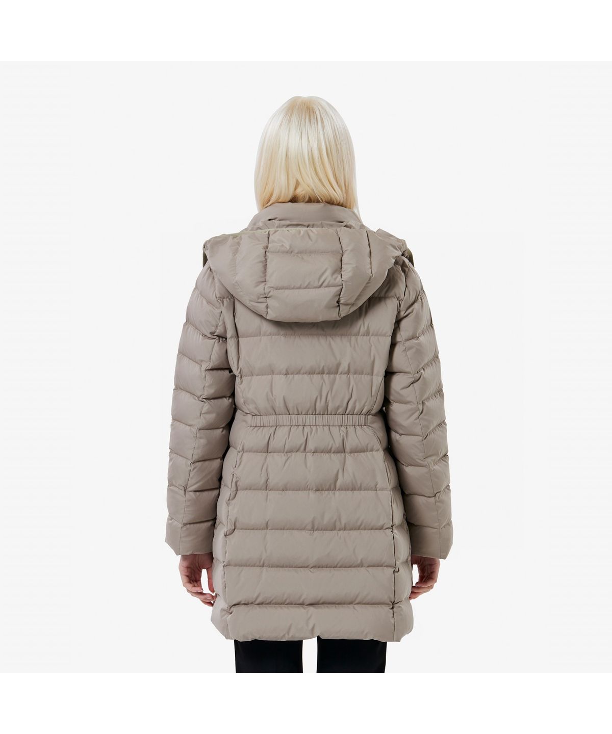 라코스테(LACOSTE) 여성 슬림핏 후드탈착 중힙 다운 BF545E-55N 02S