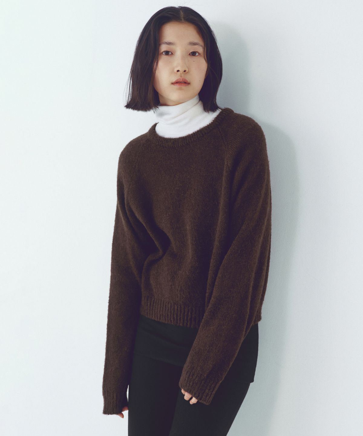 씨타(CITTA) Essential Alpaca Wool Round Knit_CTK251(Brown)