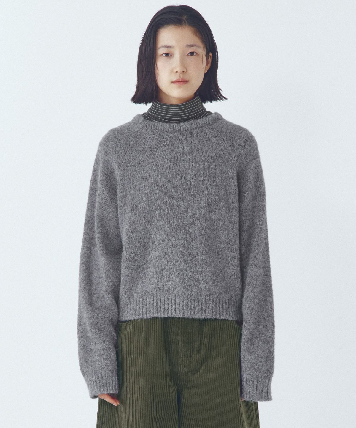 씨타(CITTA) Essential Alpaca Wool Round Knit_CTK251(Grey)