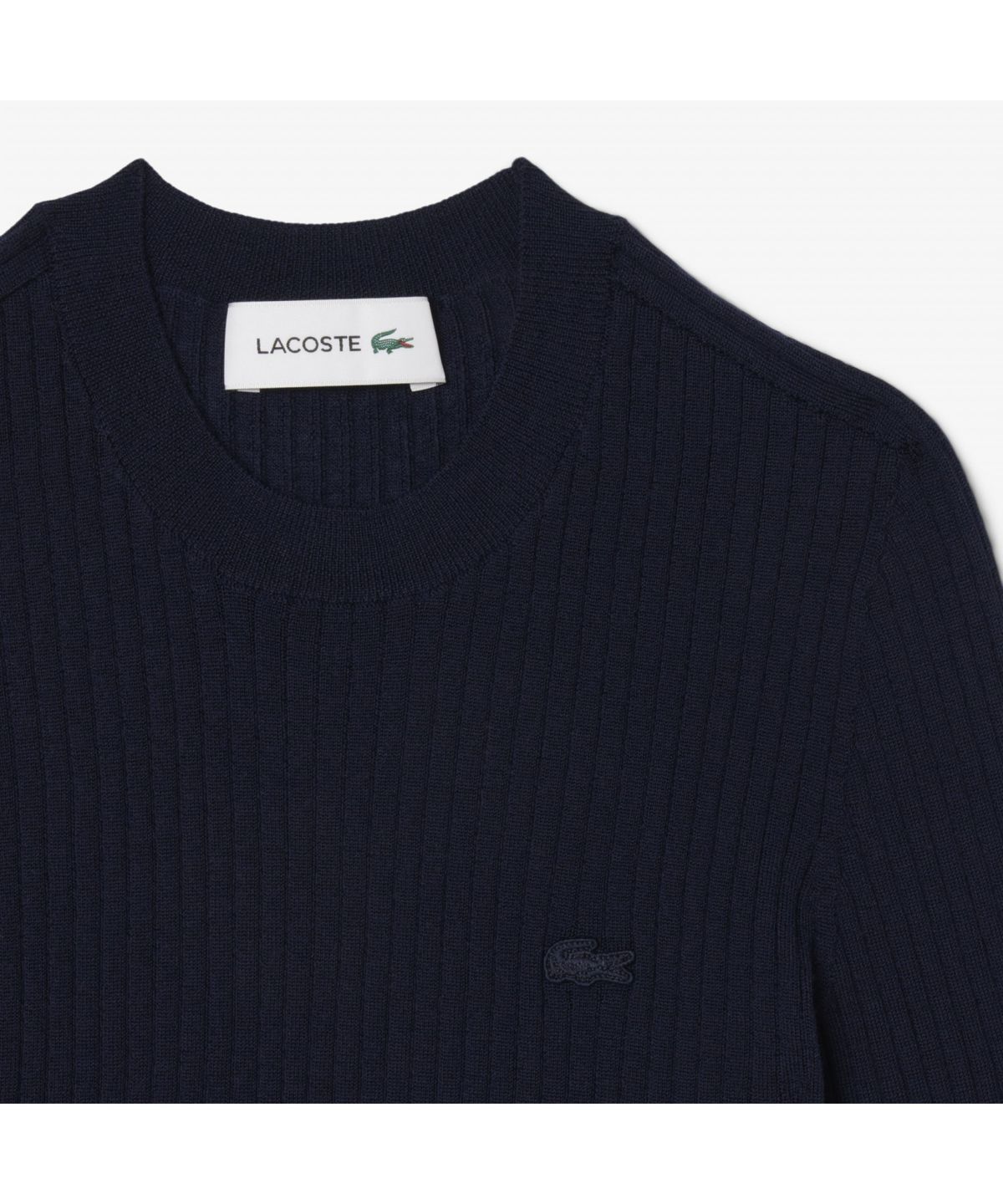 라코스테(LACOSTE) 여성 립조직 메리노울 반팔 스웨터 AF4146-55N 166