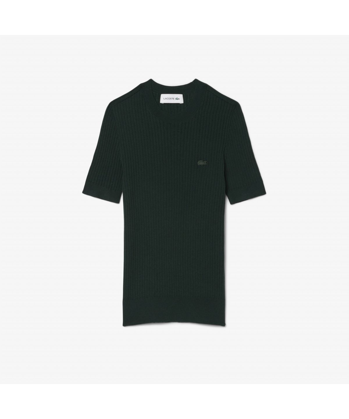 라코스테(LACOSTE) 여성 립조직 메리노울 반팔 스웨터 AF4146-55N YZP