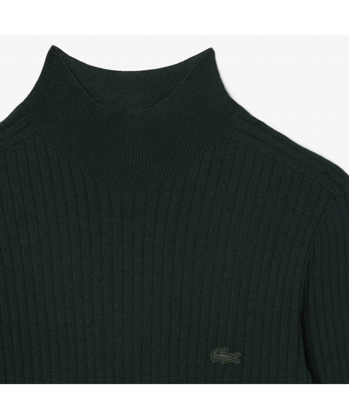 라코스테(LACOSTE) 여성 립조직 메리노울 모크넥 스웨터 AF4189-55N YZP