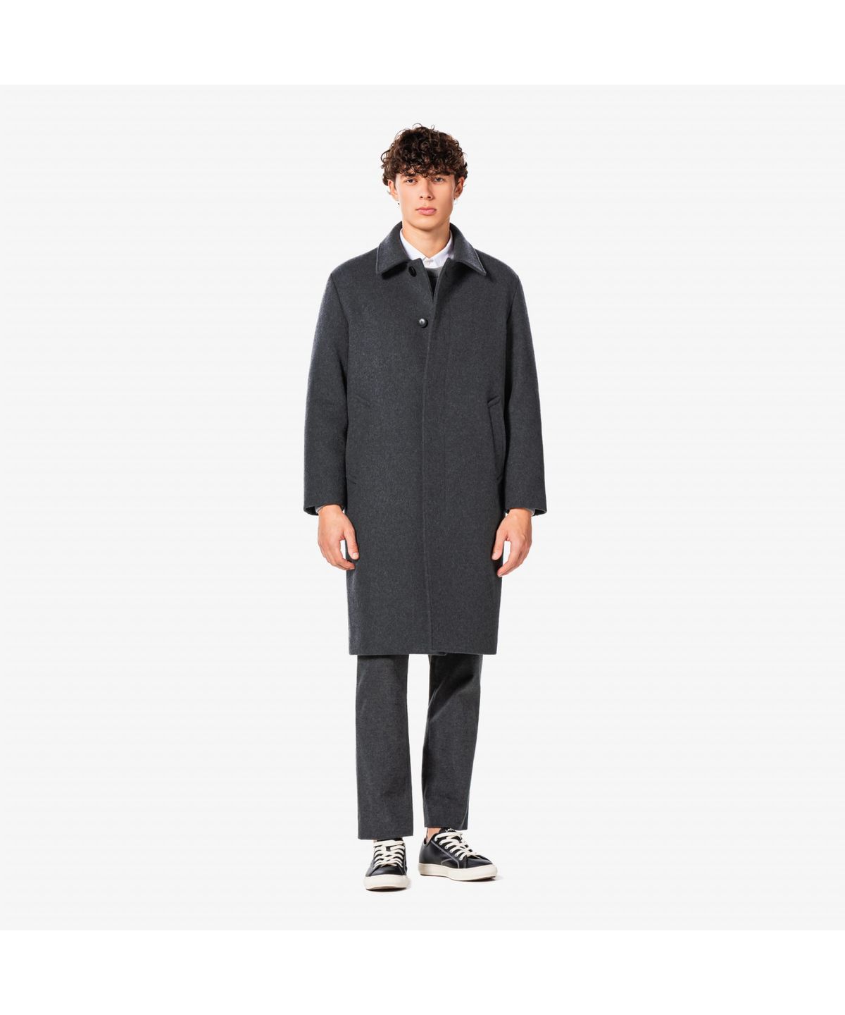 라코스테(LACOSTE) 남성 울 캐시미어 발마칸 코트 BH512E-55N 050