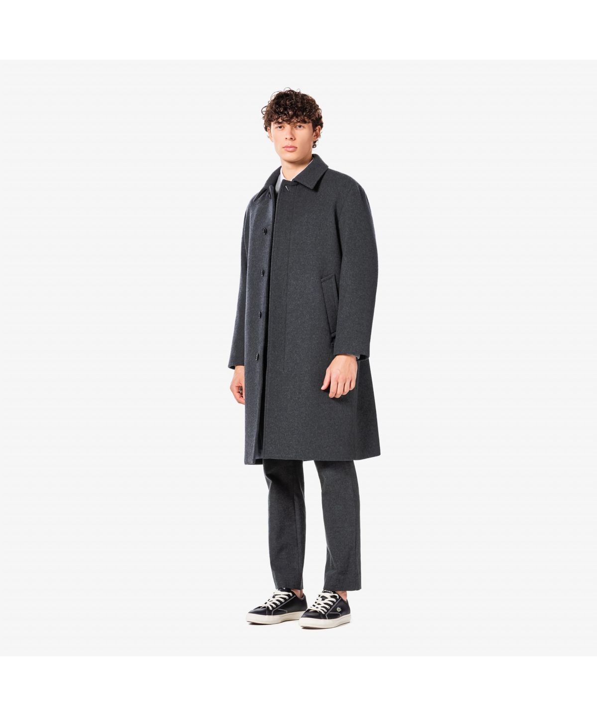 라코스테(LACOSTE) 남성 울 캐시미어 발마칸 코트 BH512E-55N 050