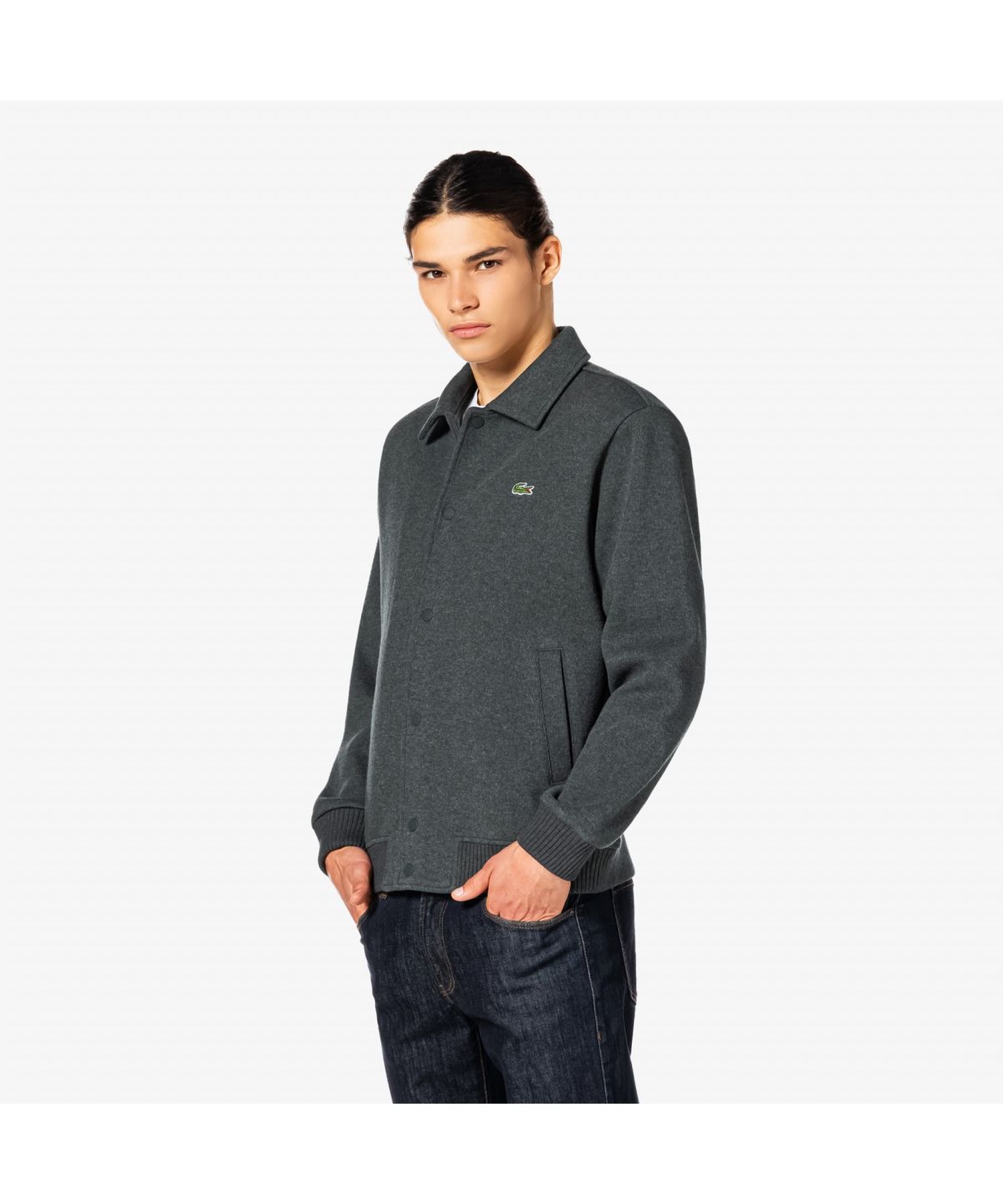 라코스테(LACOSTE) 남성 립조짓 스웻 점퍼 SH080E-55N 050