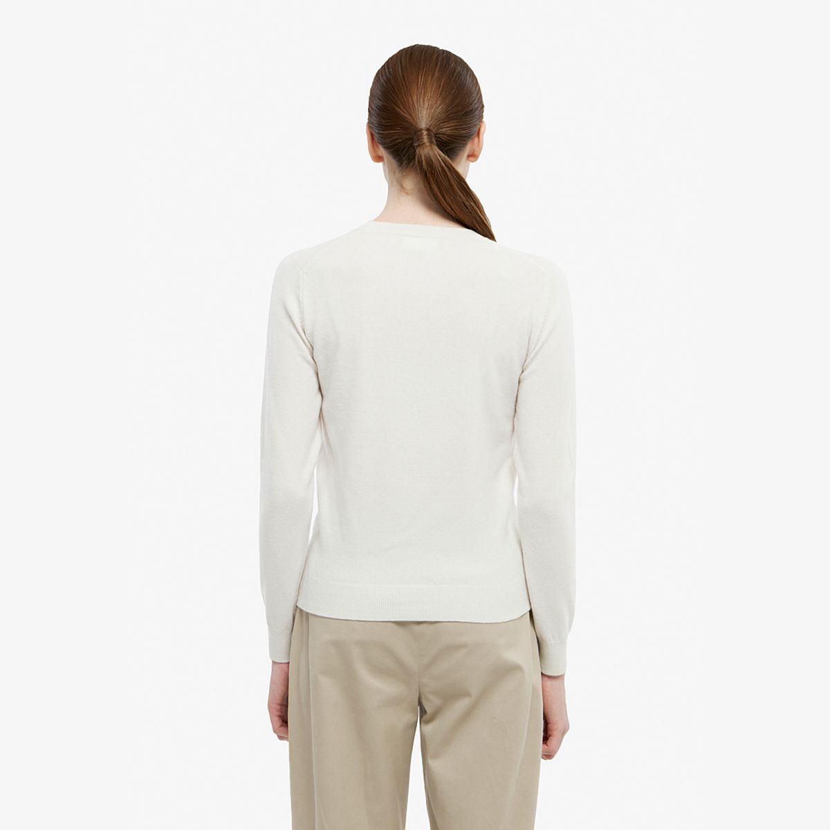 라코스테(LACOSTE) 여성 베이직 크루넥 스웨터 AF294E-55N XFJ