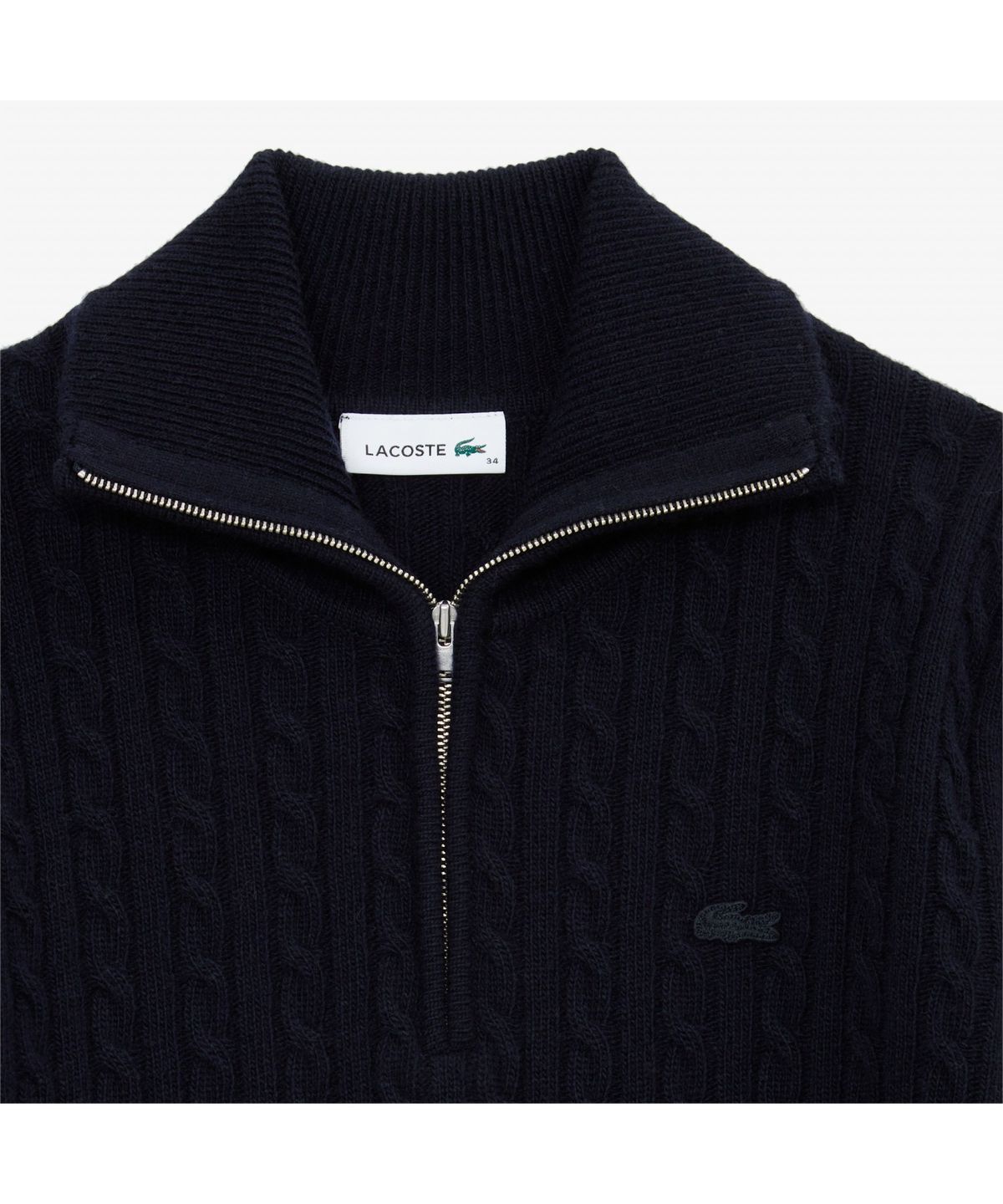 라코스테(LACOSTE) 여성 케이블 하프집업 스웨터 AF923E-55N HDE