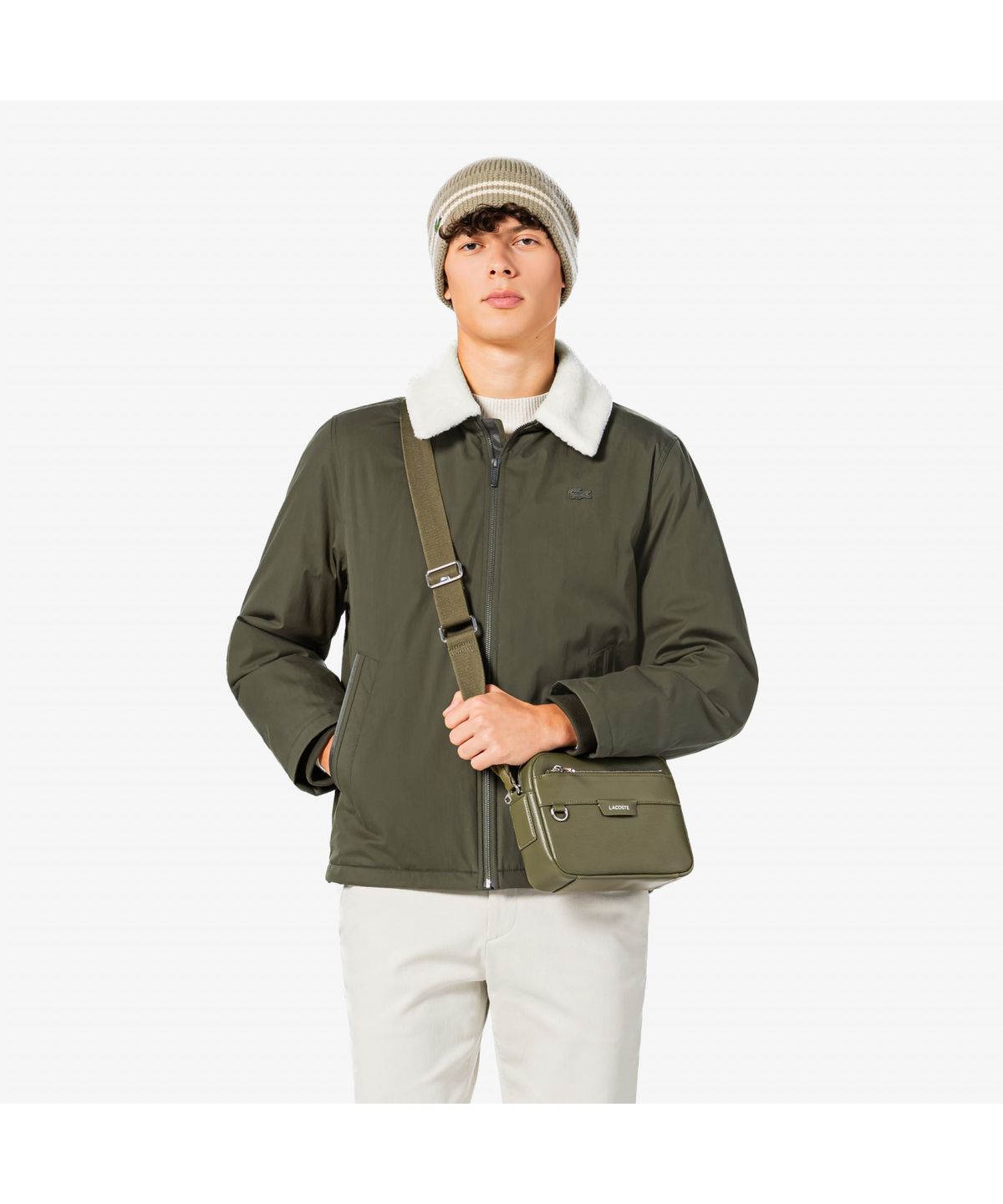 라코스테(LACOSTE) 남성 셔파 카라 다운 BH772E-55N ZBC