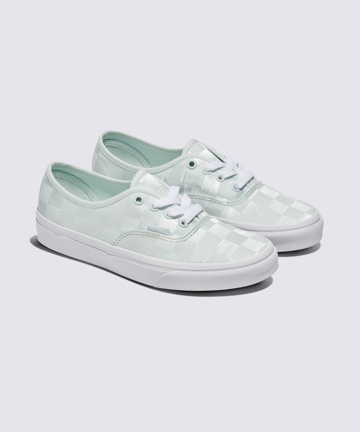 반스(VANS) 어센틱 - 새틴 체크보드 블루 / VN000D6G8871