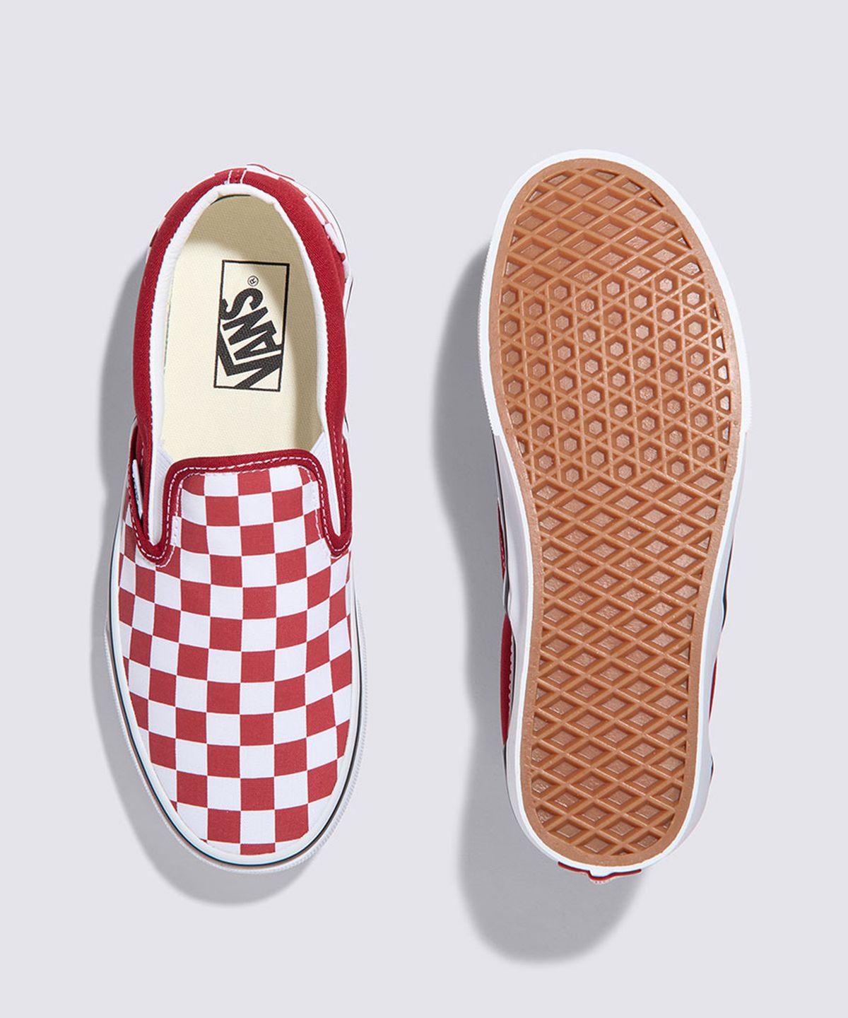 반스(VANS) 클래식 슬립온 - (체커보드) 칠리페퍼 / VN000DAH14A1
