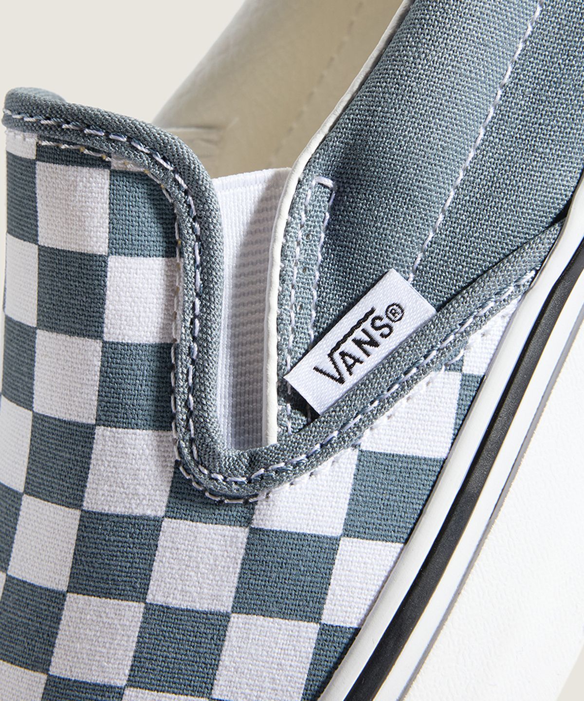 반스(VANS) 클래식 슬립온 - (컬러띠어리) 체커보드 스톰웨더 / VN000DAHRV21