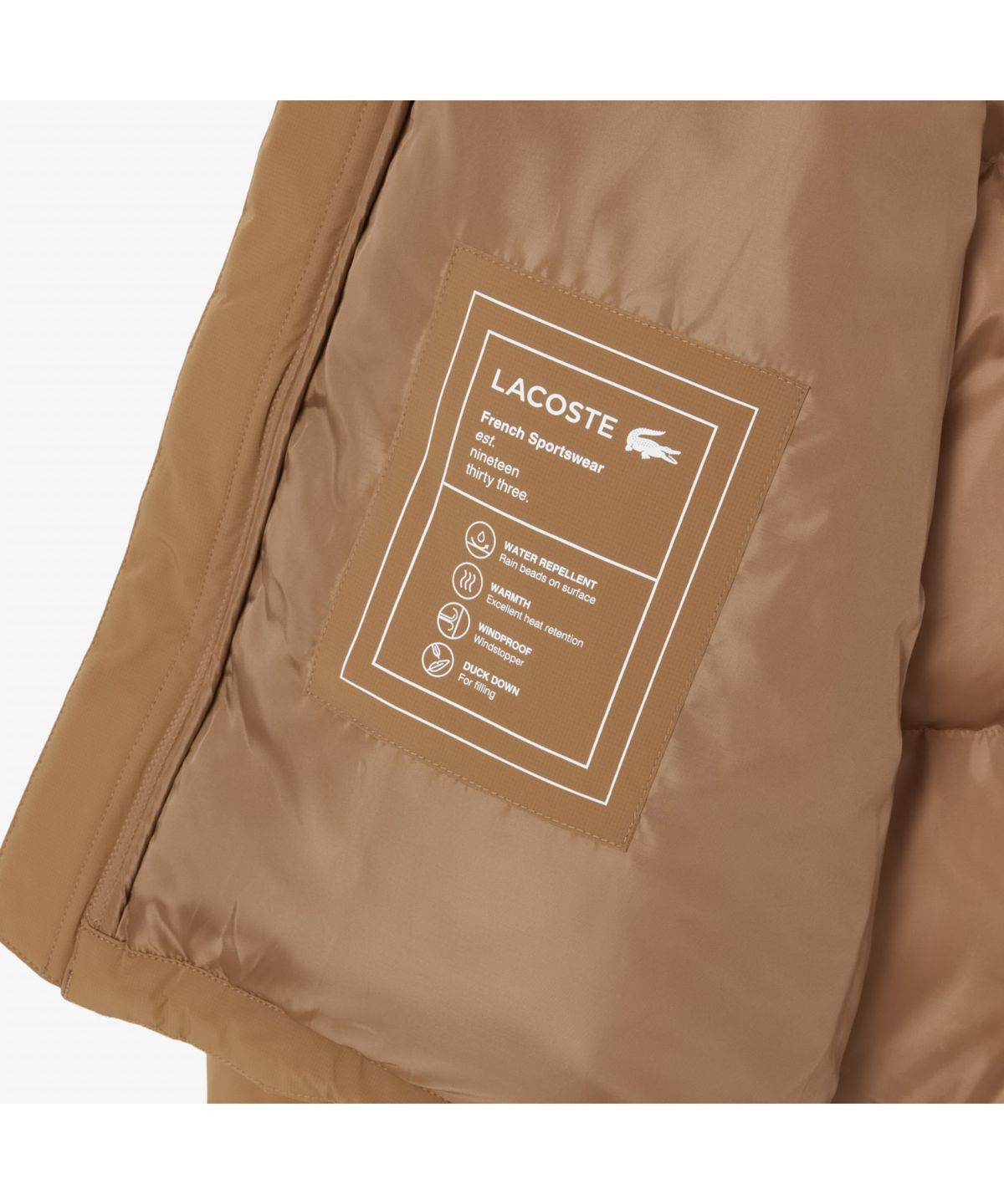 라코스테(LACOSTE) 남성 하이넥 덕다운 푸퍼 BH9052-55N PWS