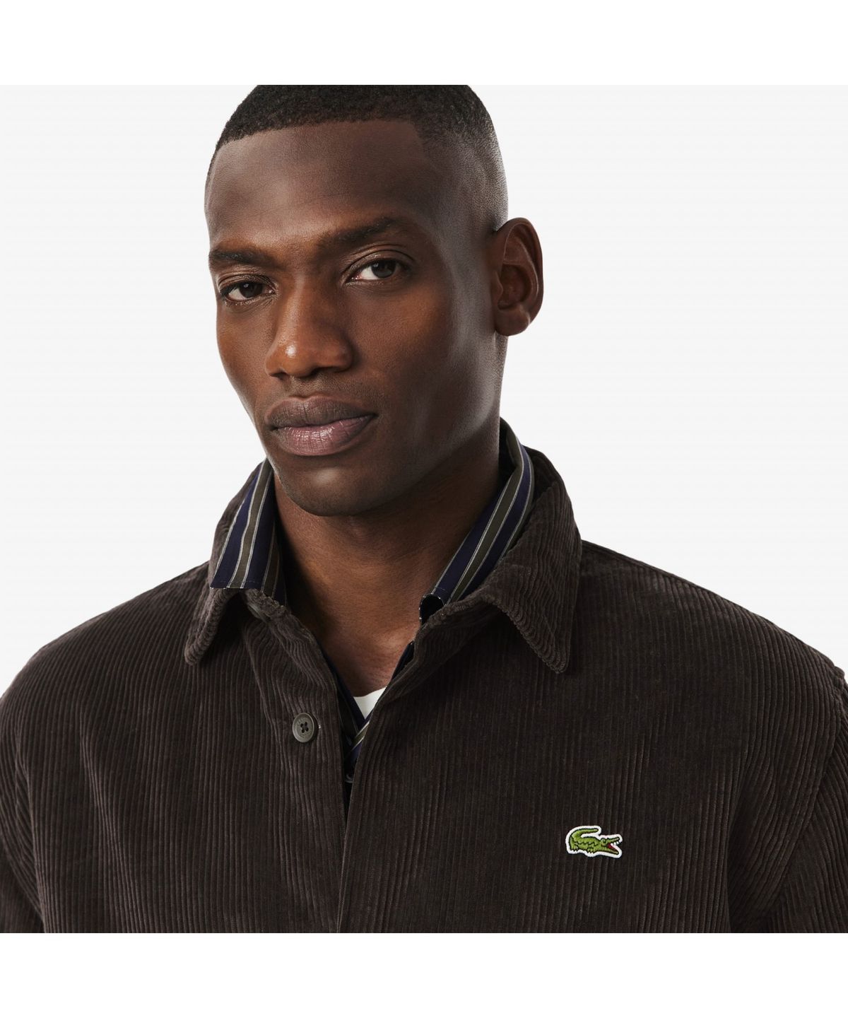 라코스테(LACOSTE) 남성 코듀로이 패딩 셔켓 CH7211-55N SKB