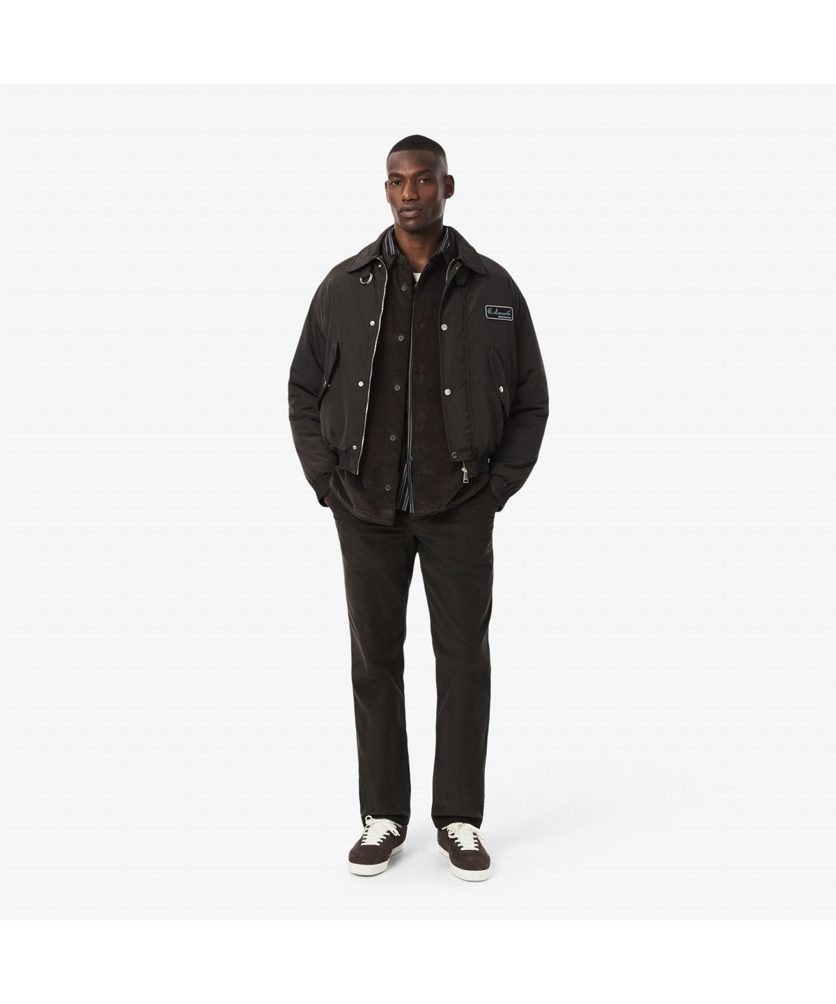 라코스테(LACOSTE) 남성 코듀로이 패딩 셔켓 CH7211-55N SKB