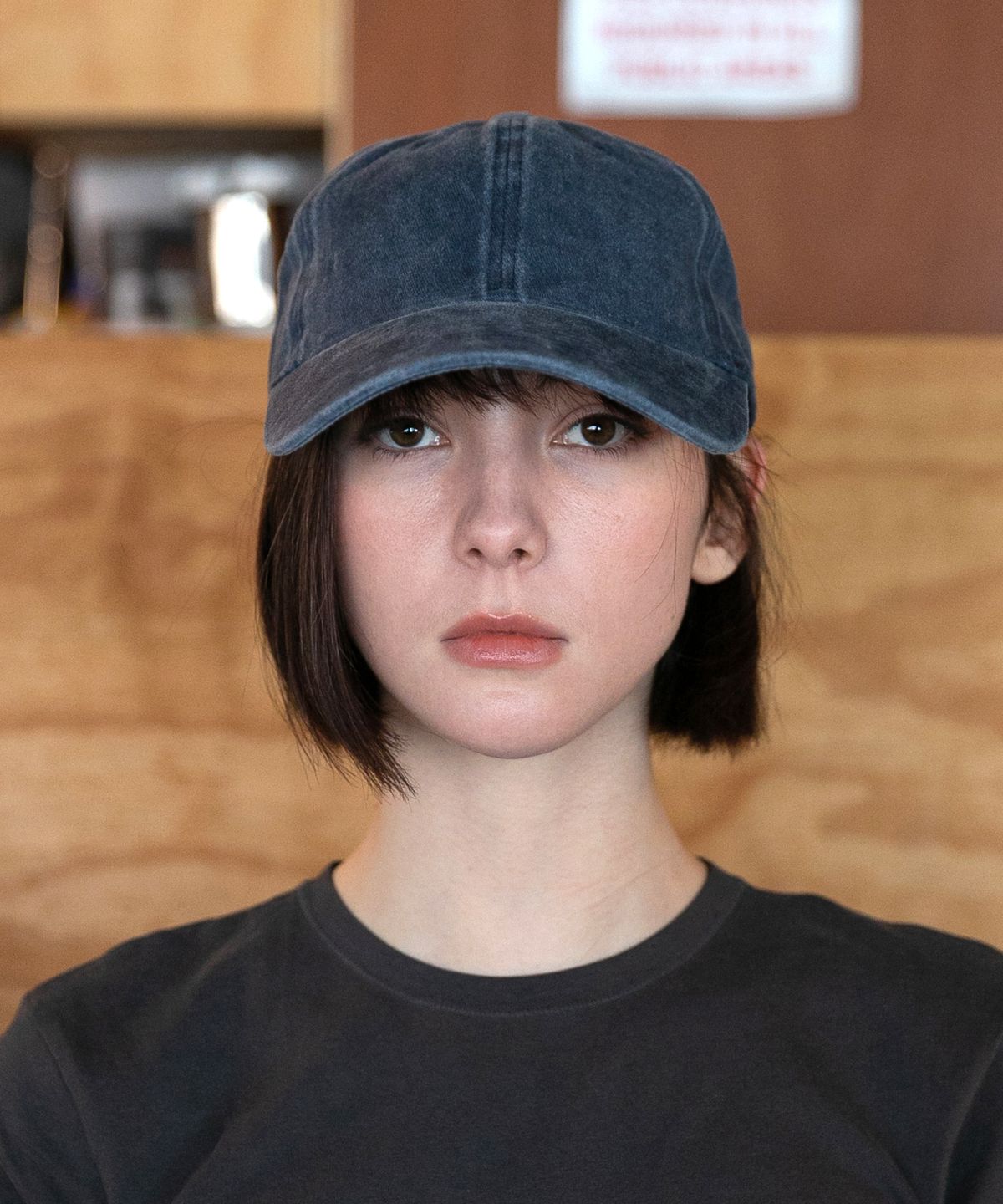 챕터(CHAPTER) STANDARD STONE-WASHED BALL CAP-네이비
