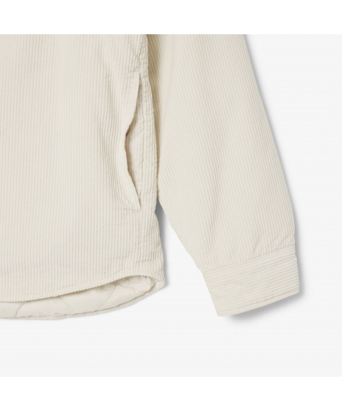 라코스테(LACOSTE) 남성 코듀로이 패딩 셔켓 CH7211-55N XFJ