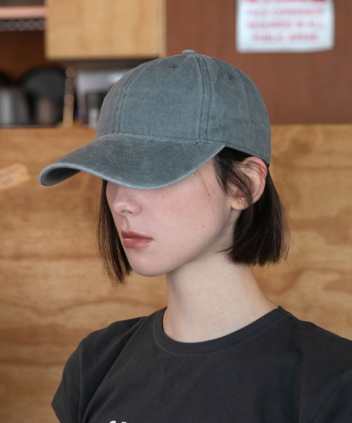 챕터(CHAPTER) STANDARD STONE-WASHED BALL CAP-그레이
