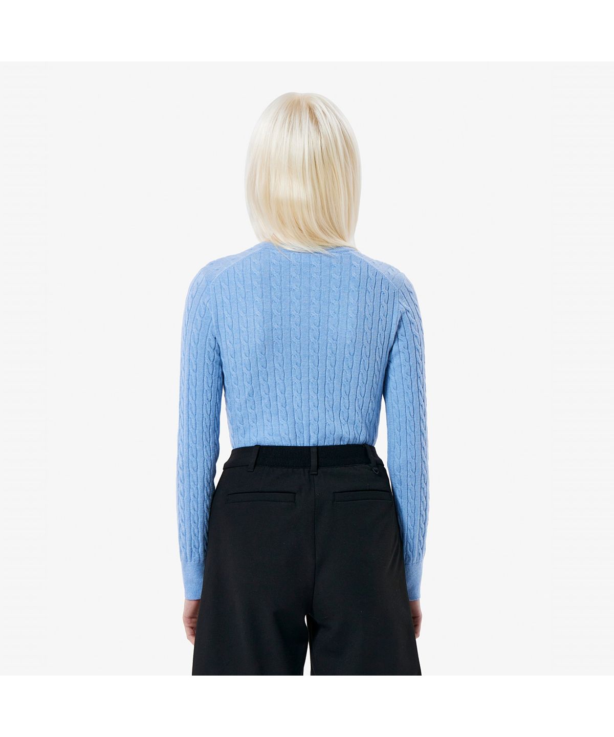 라코스테(LACOSTE) 여성 케이블 크루넥 가디건 AF092E-55N HBP