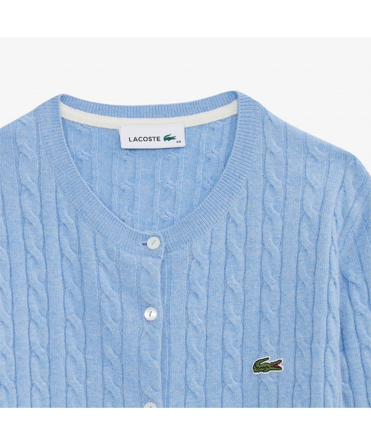 라코스테(LACOSTE) 여성 케이블 크루넥 가디건 AF092E-55N HBP