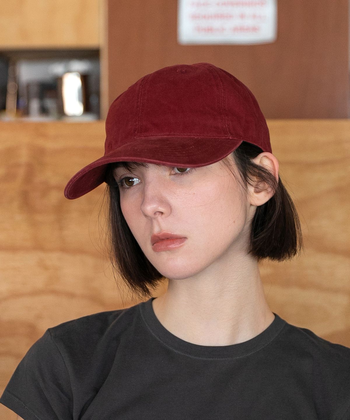 챕터(CHAPTER) STANDARD CATION BALL CAP-레드와인