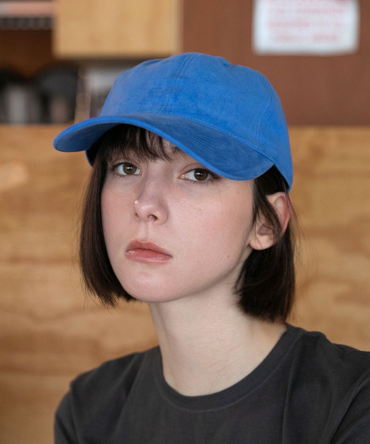 챕터(CHAPTER) SIGNATURE PEACH BALL CAP-블루