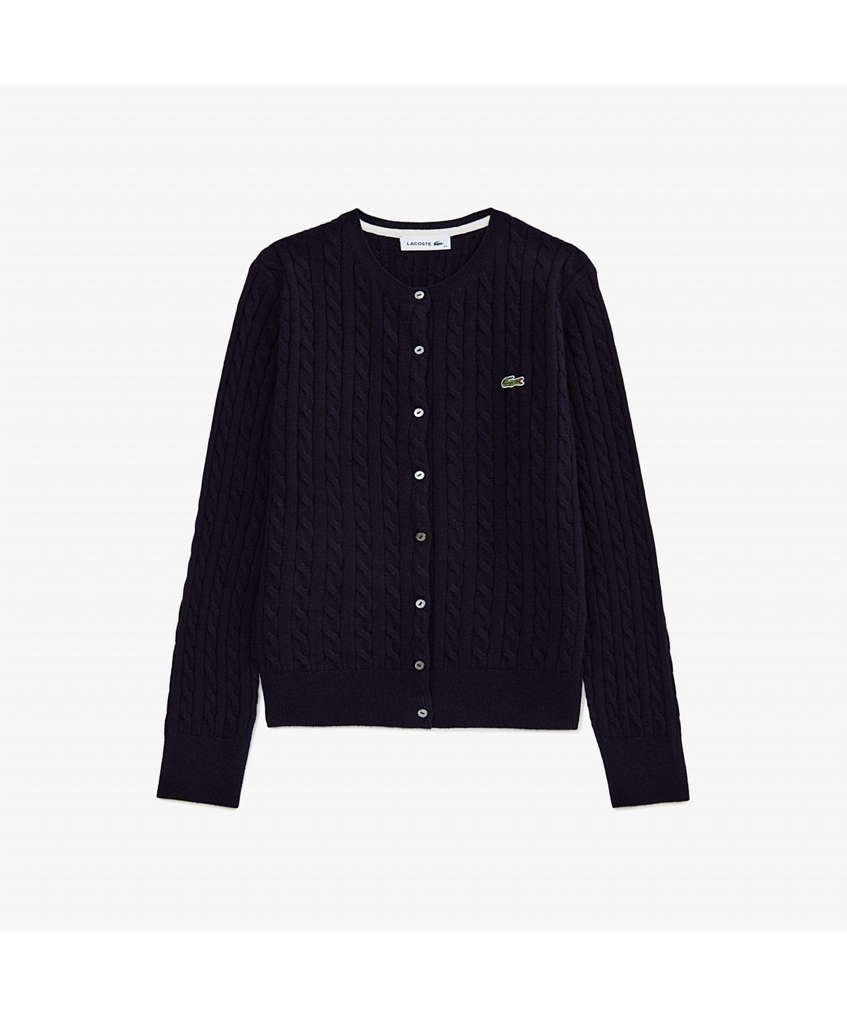라코스테(LACOSTE) 여성 케이블 크루넥 가디건 AF092E-55N HDE