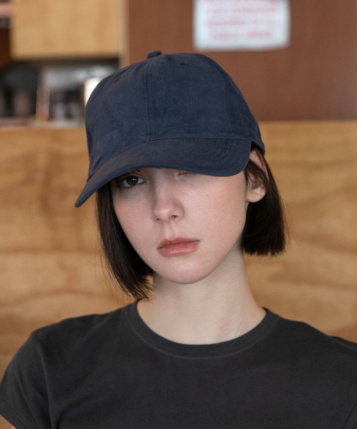 챕터(CHAPTER) SIGNATURE PEACH BALL CAP-네이비