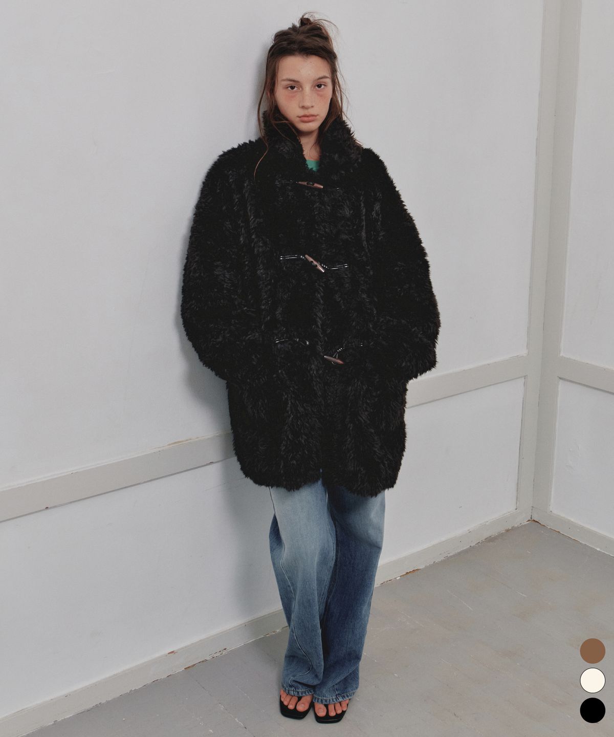 씨타(CITTA) Toggle Point Fur Coat_CTO149(3color)