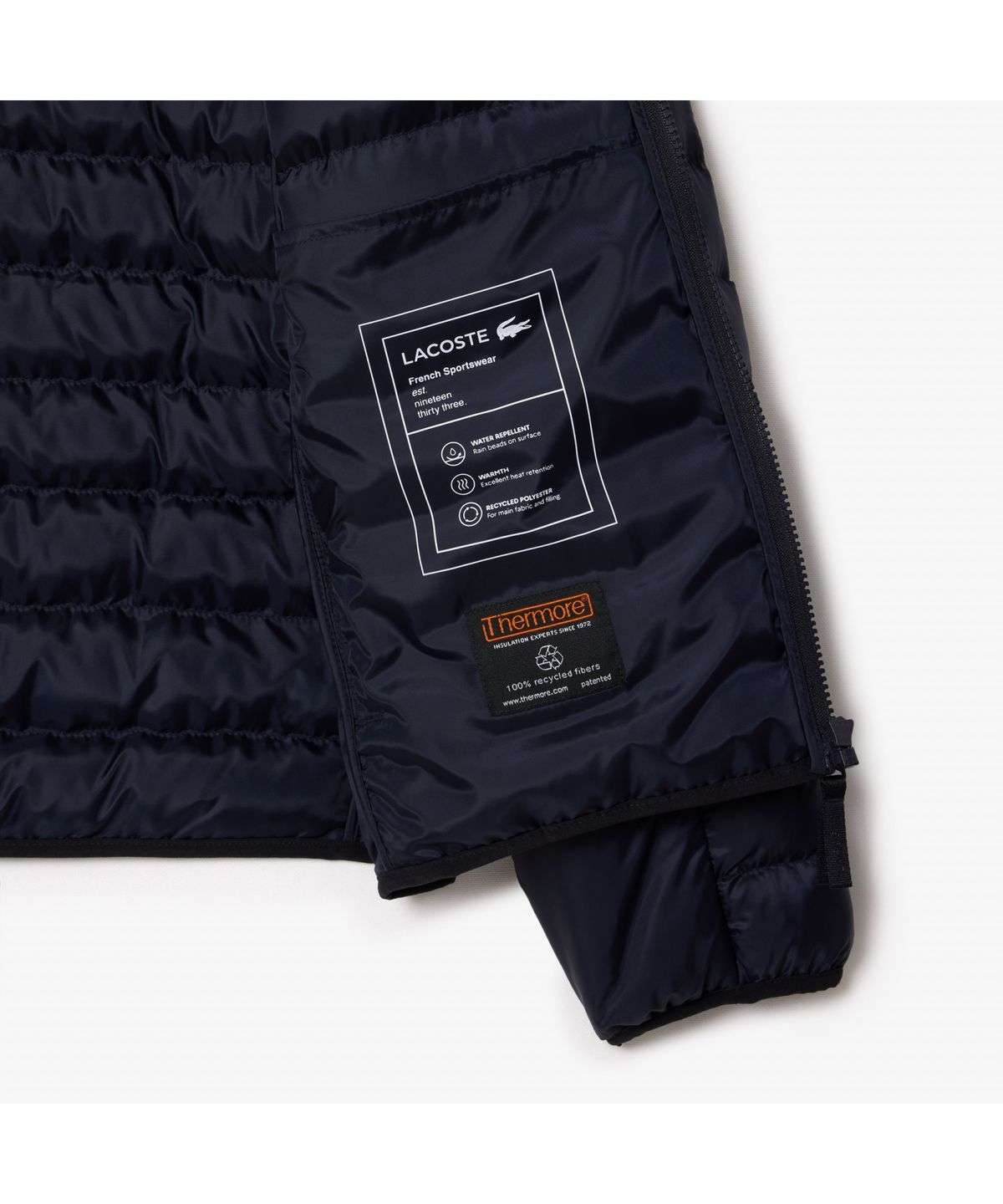 라코스테(LACOSTE) 남성 THERMORE 후드 경량 패딩 BH7228-55N HDE