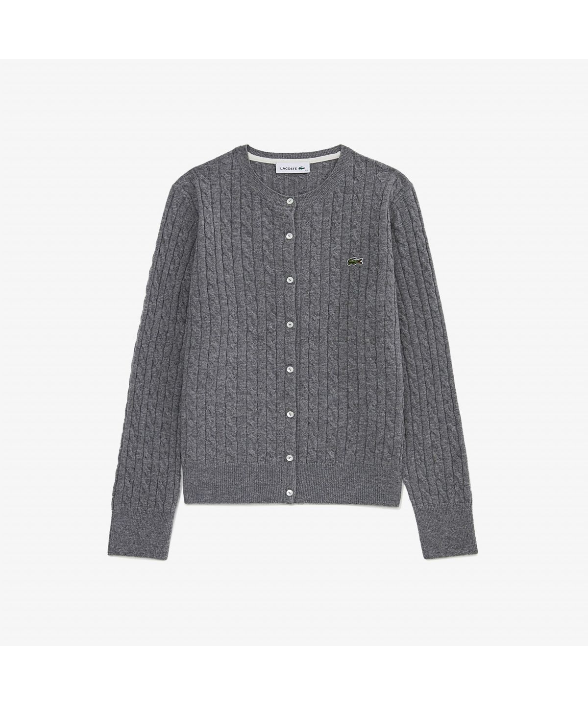 라코스테(LACOSTE) 여성 케이블 크루넥 가디건 AF092E-55N CCA