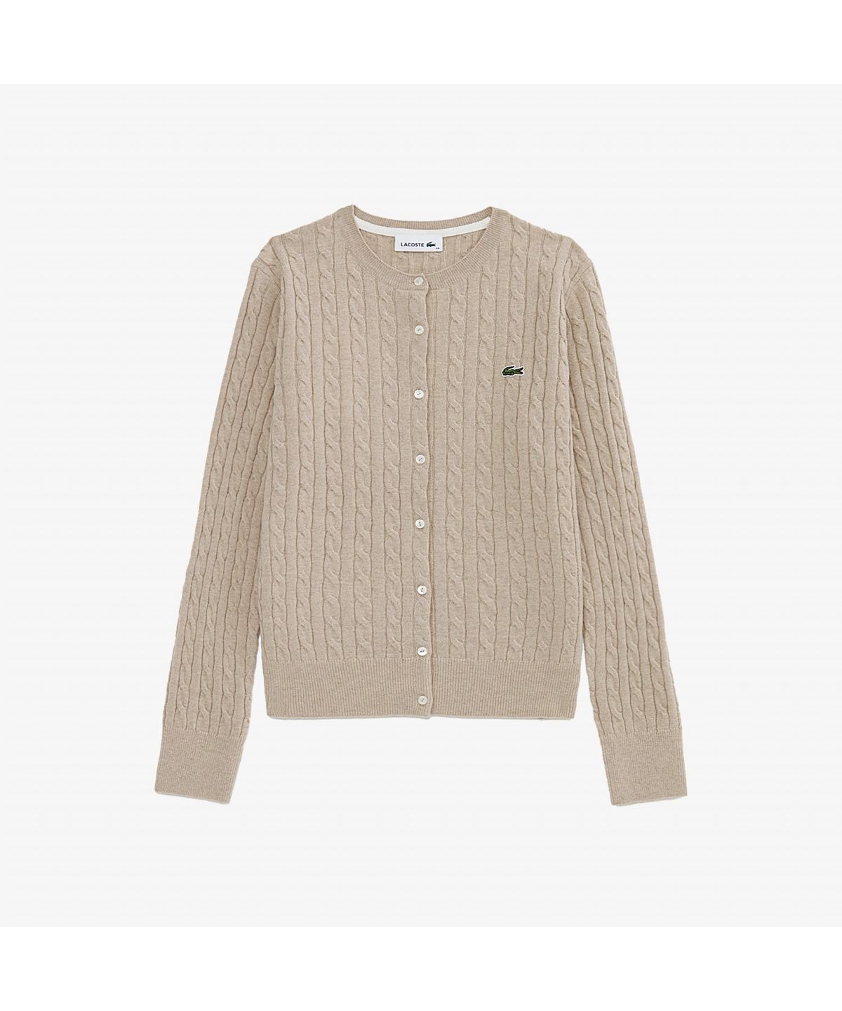 라코스테(LACOSTE) 여성 케이블 크루넥 가디건 AF092E-55N 02S