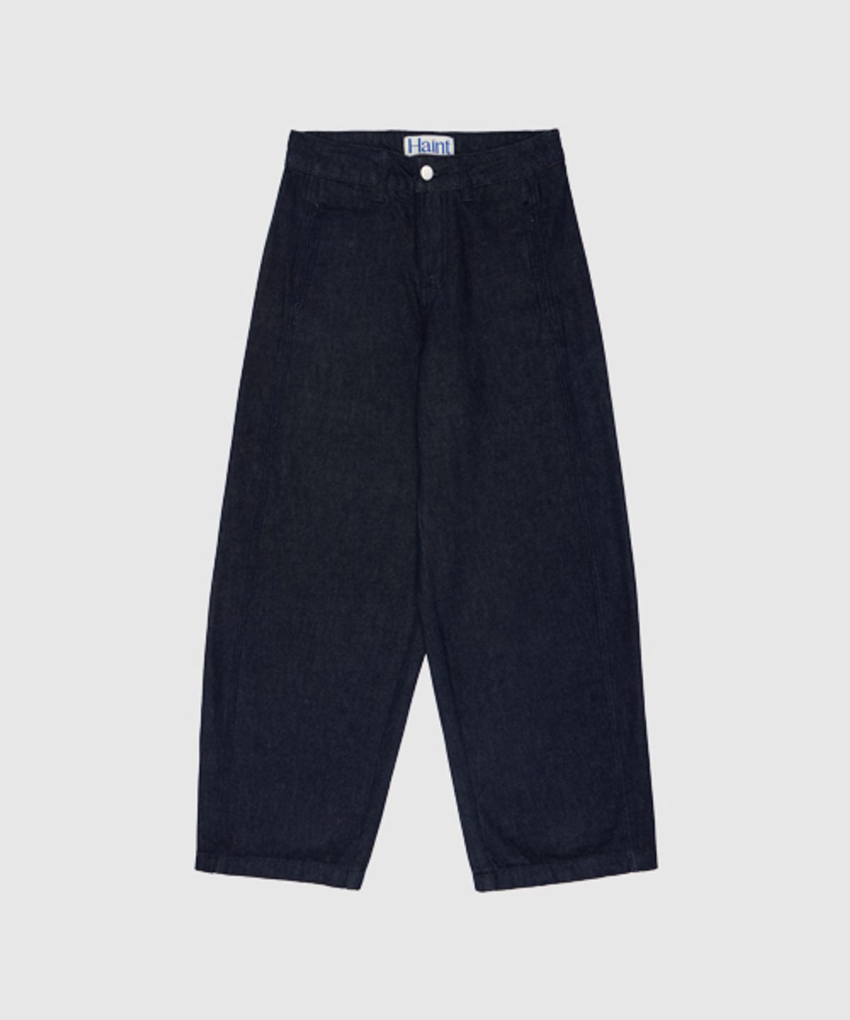 헤인트(HAINT) [기모] LEV CURVED DENIM PANTS_DARK BLUE