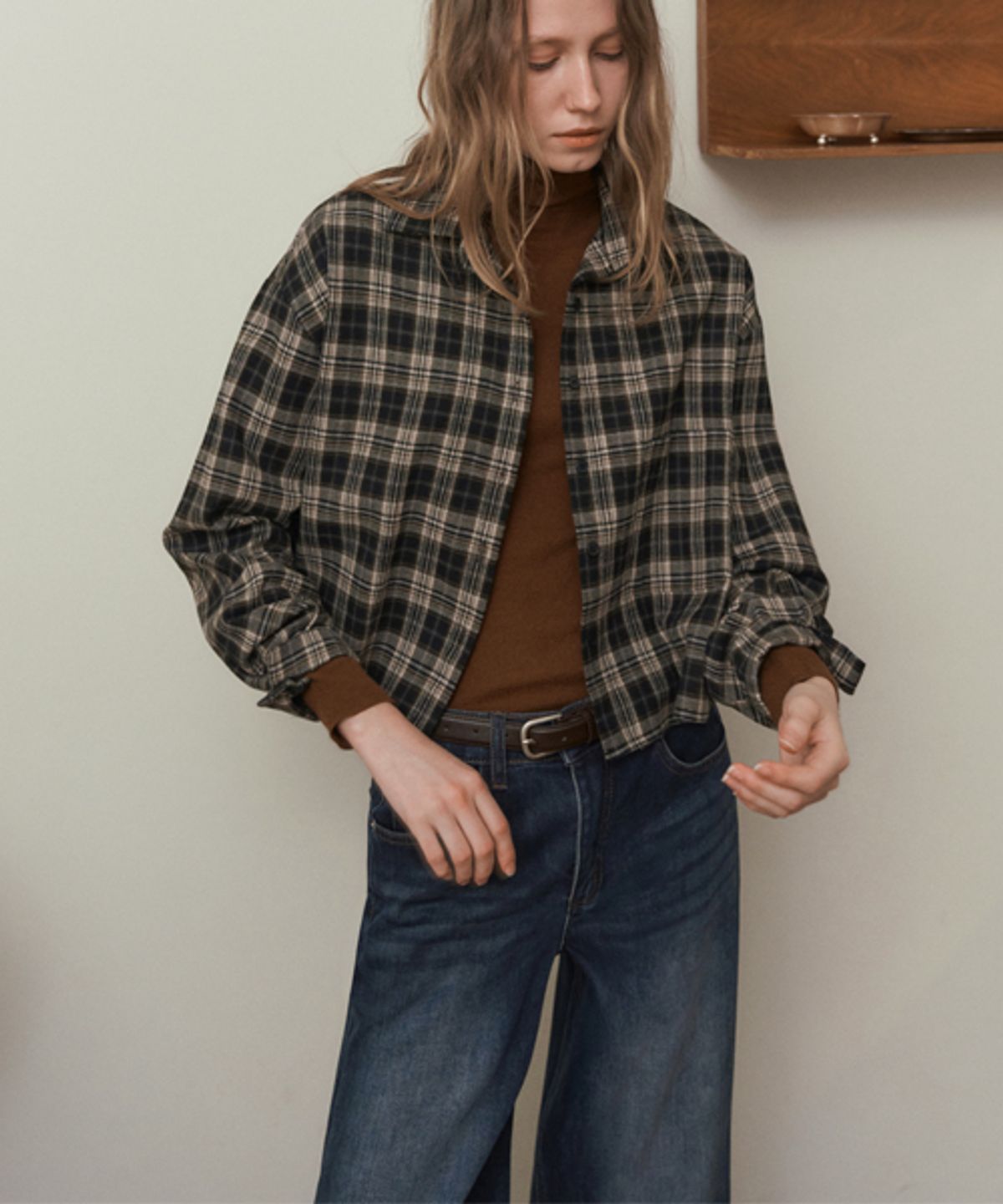 헤인트(HAINT) [기모] TEMBER WIDE DENIM PANTS_DARK BLUE