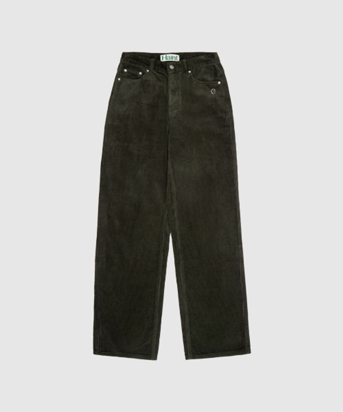 헤인트(HAINT) HAZEL STRAIGHT-CUT CORDUROY PANTS 6COL_DEEP GREEN