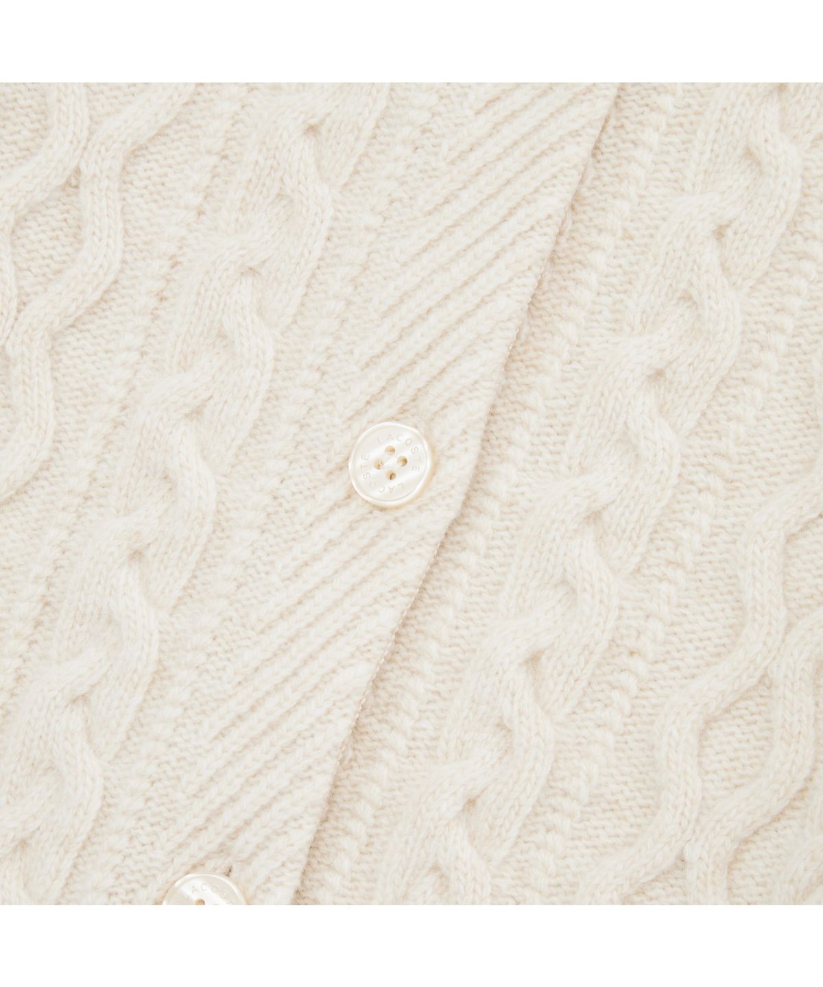 라코스테(LACOSTE) 여성 케이블 크롭 가디건 AF789E-55N XFJ