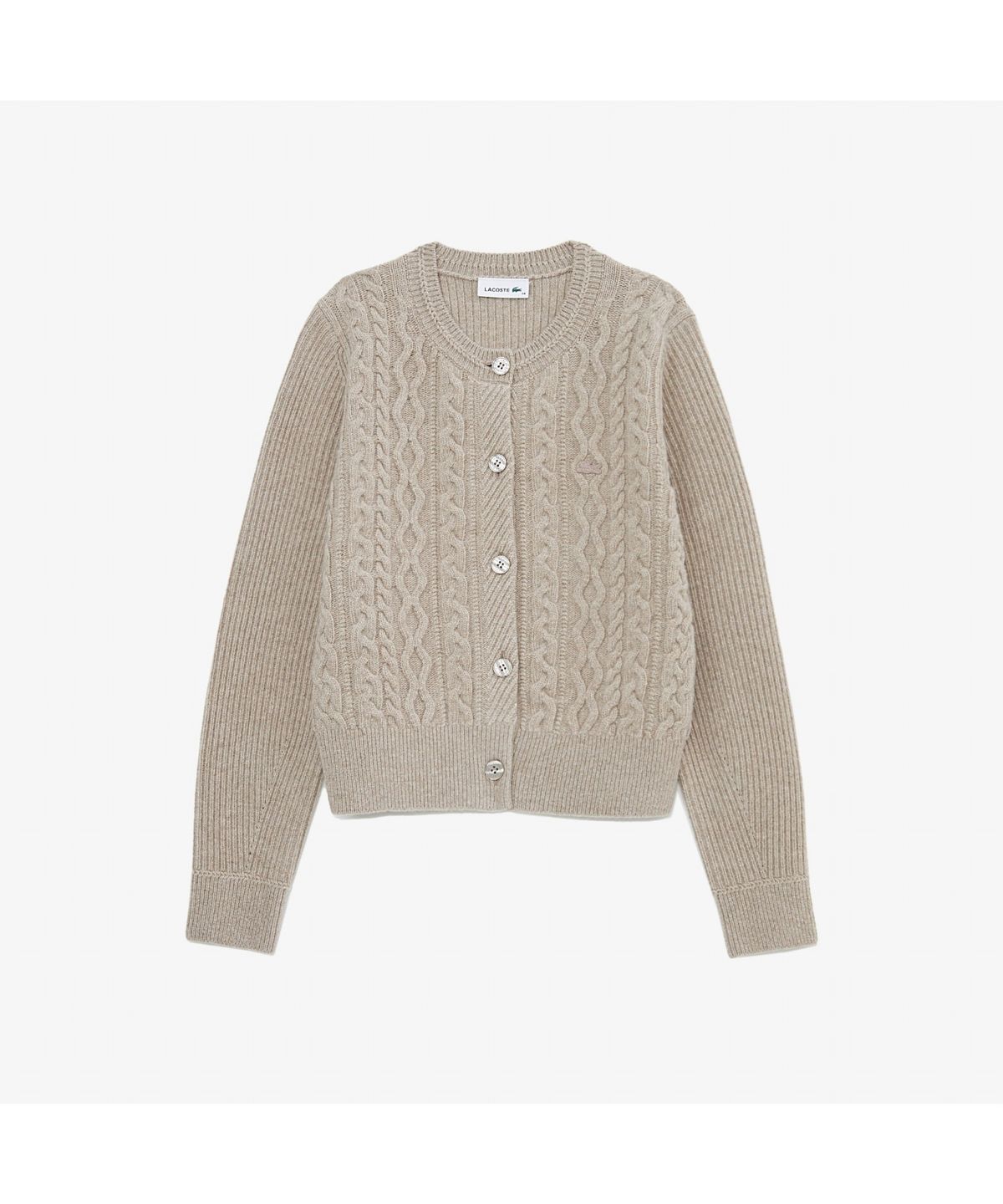 라코스테(LACOSTE) 여성 케이블 크롭 가디건 AF789E-55N 02S
