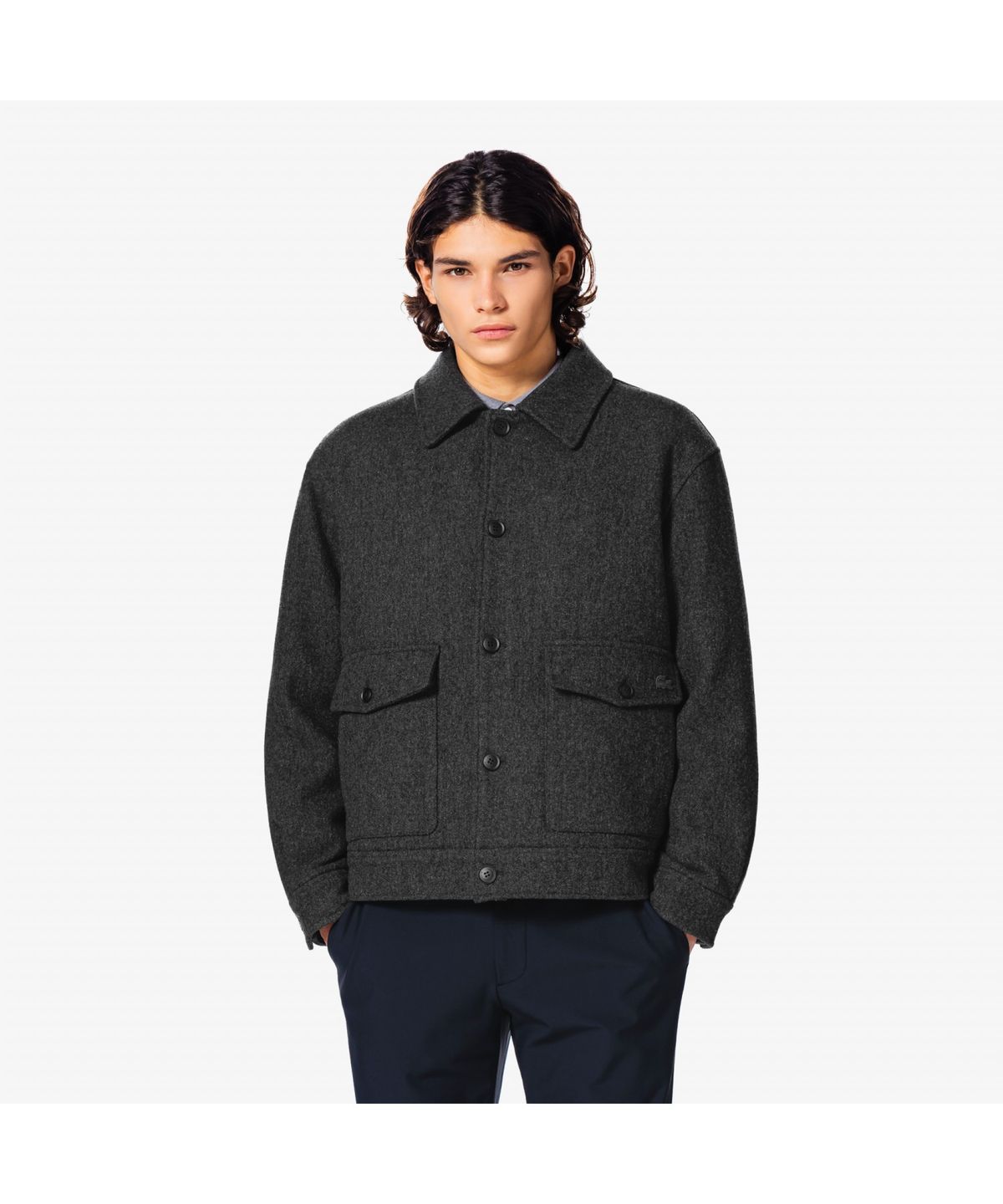 라코스테(LACOSTE) 남성 퀼팅 안감 울 드리즐러 자켓 BH533E-55N CCA