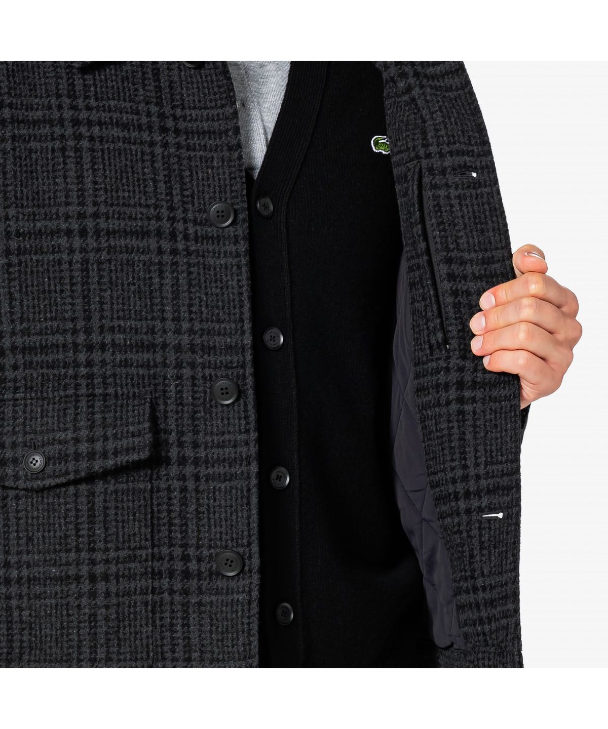 라코스테(LACOSTE) 남성 퀼팅 안감 울 드리즐러 자켓 BH533E-55N 050