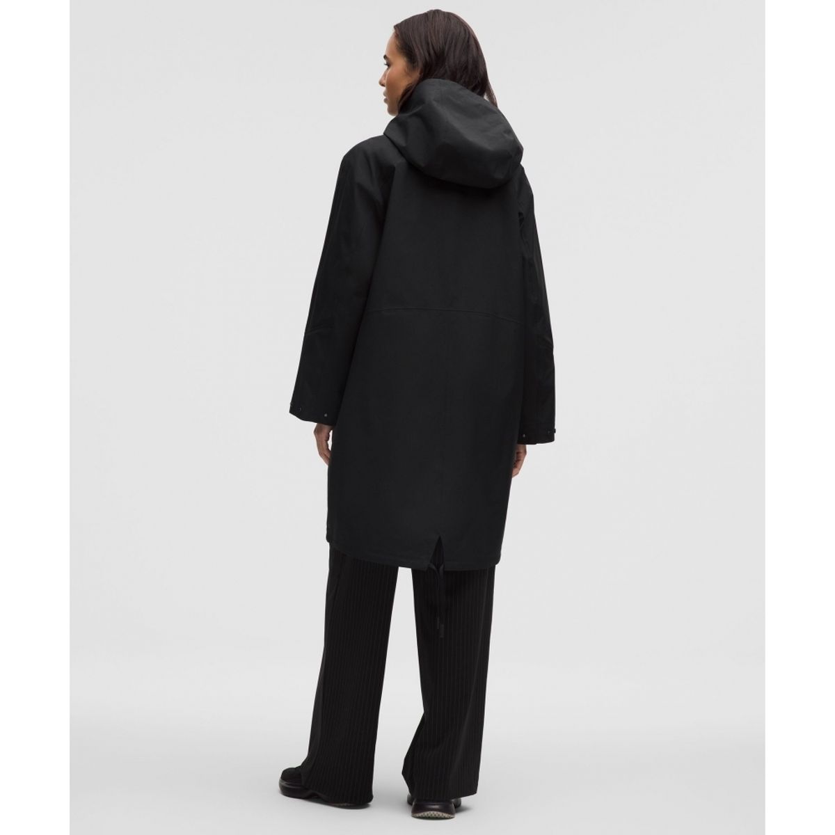 룰루레몬(LULULEMON) 워터프루프 피시테일 레인 코트  BLK