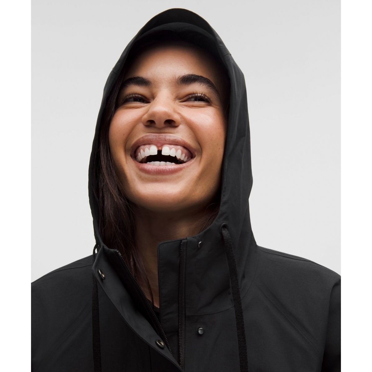룰루레몬(LULULEMON) 워터프루프 피시테일 레인 코트  BLK