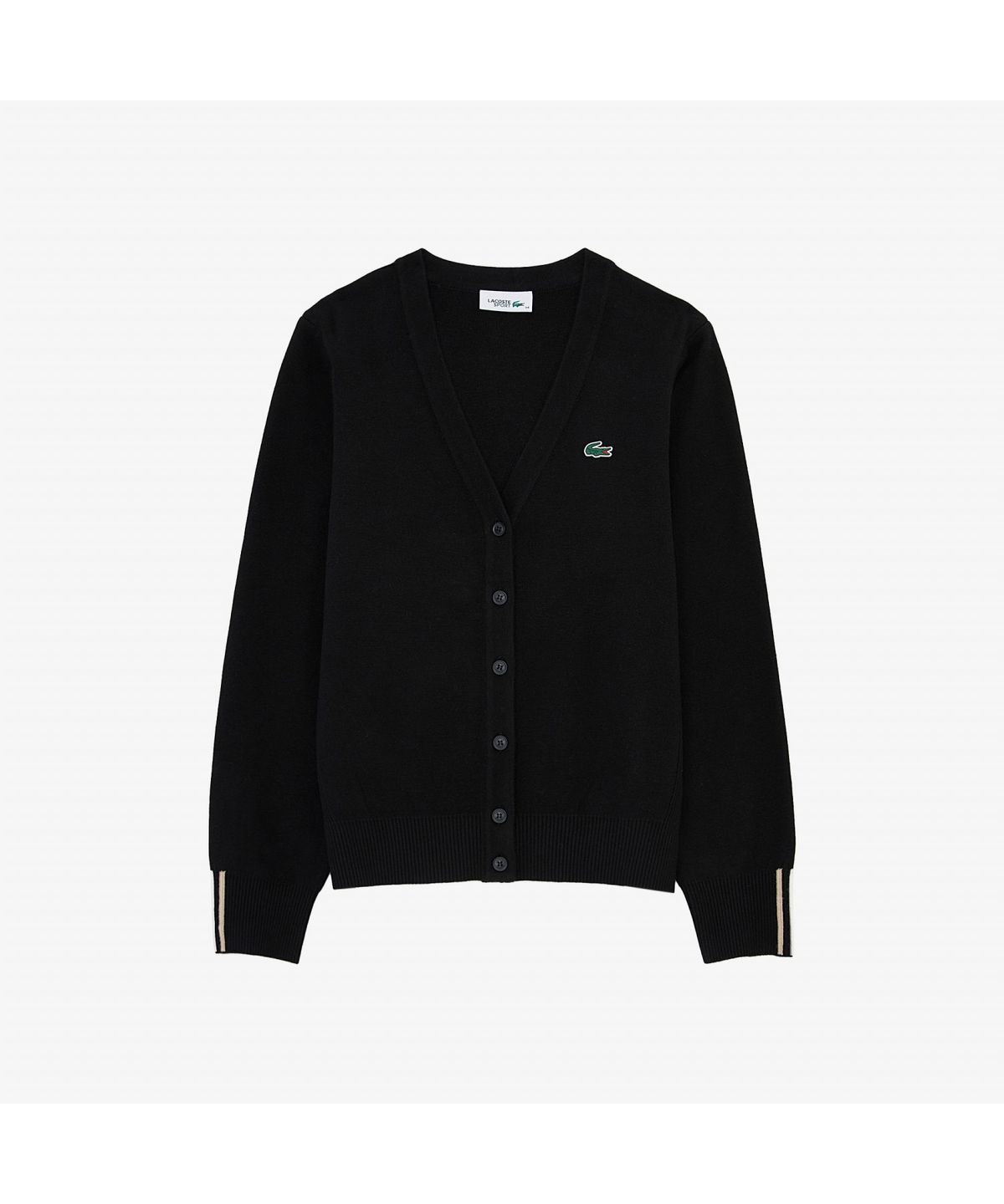 라코스테(LACOSTE) 여성 컬러 티핑 버튼 가디건 AF930E-55N 031
