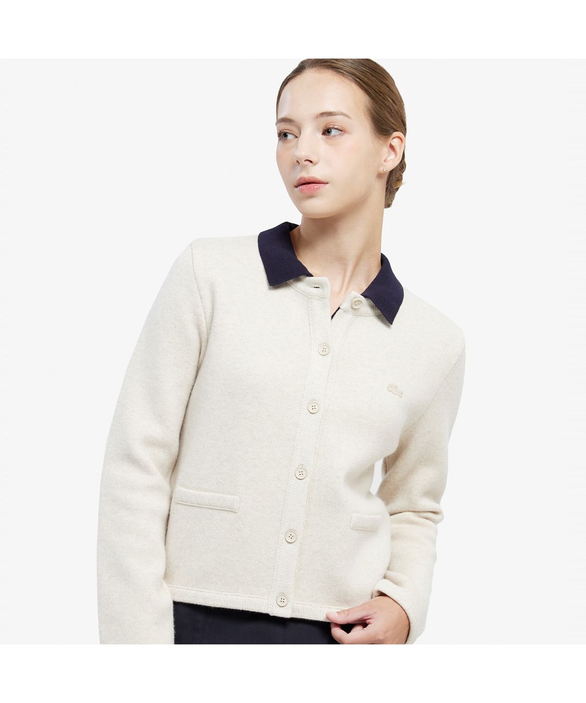 라코스테(LACOSTE) 여성 울 자켓형 가디건 AF206E-55N XFJ