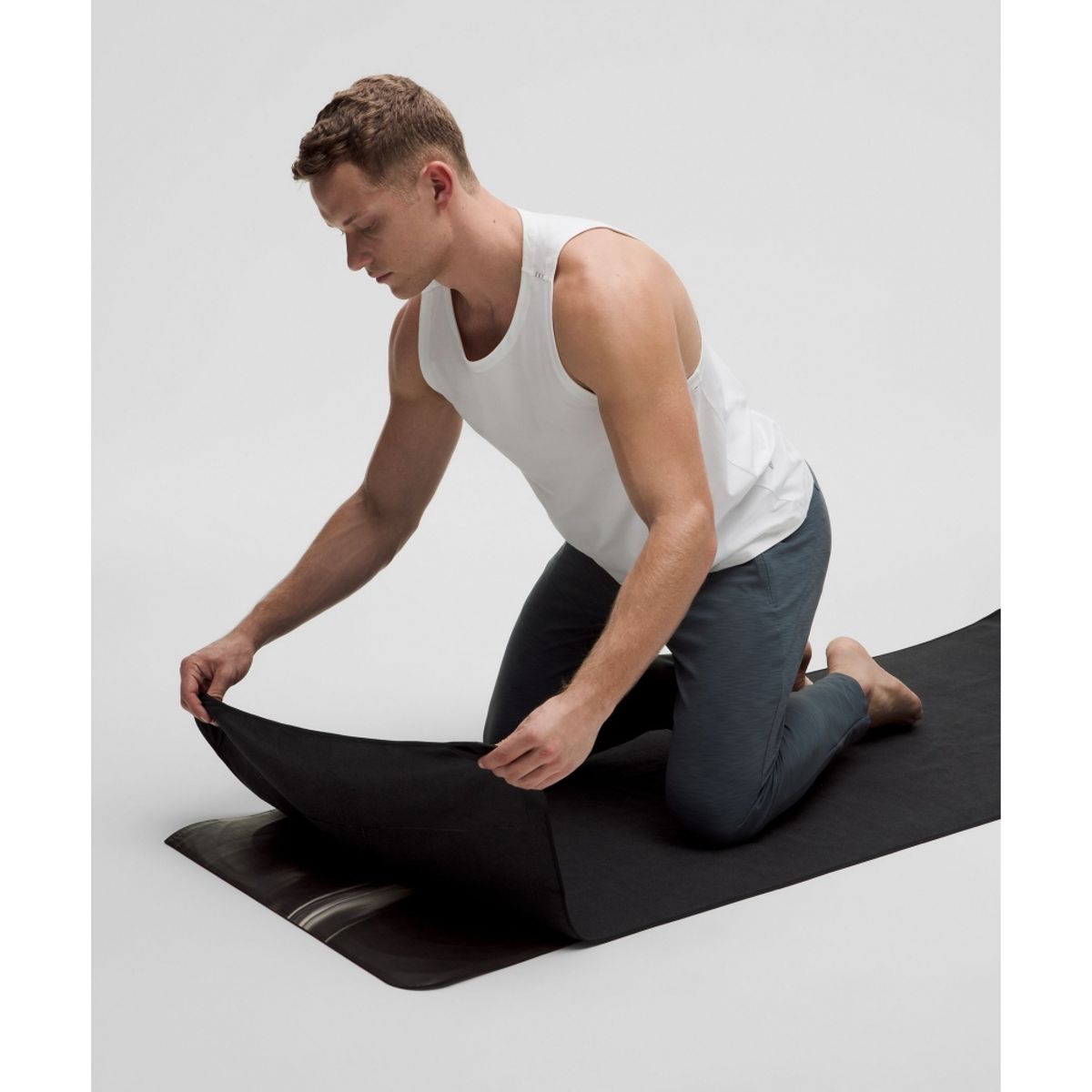 룰루레몬(LULULEMON) 요가 매트 타월 위드 그립  BLK