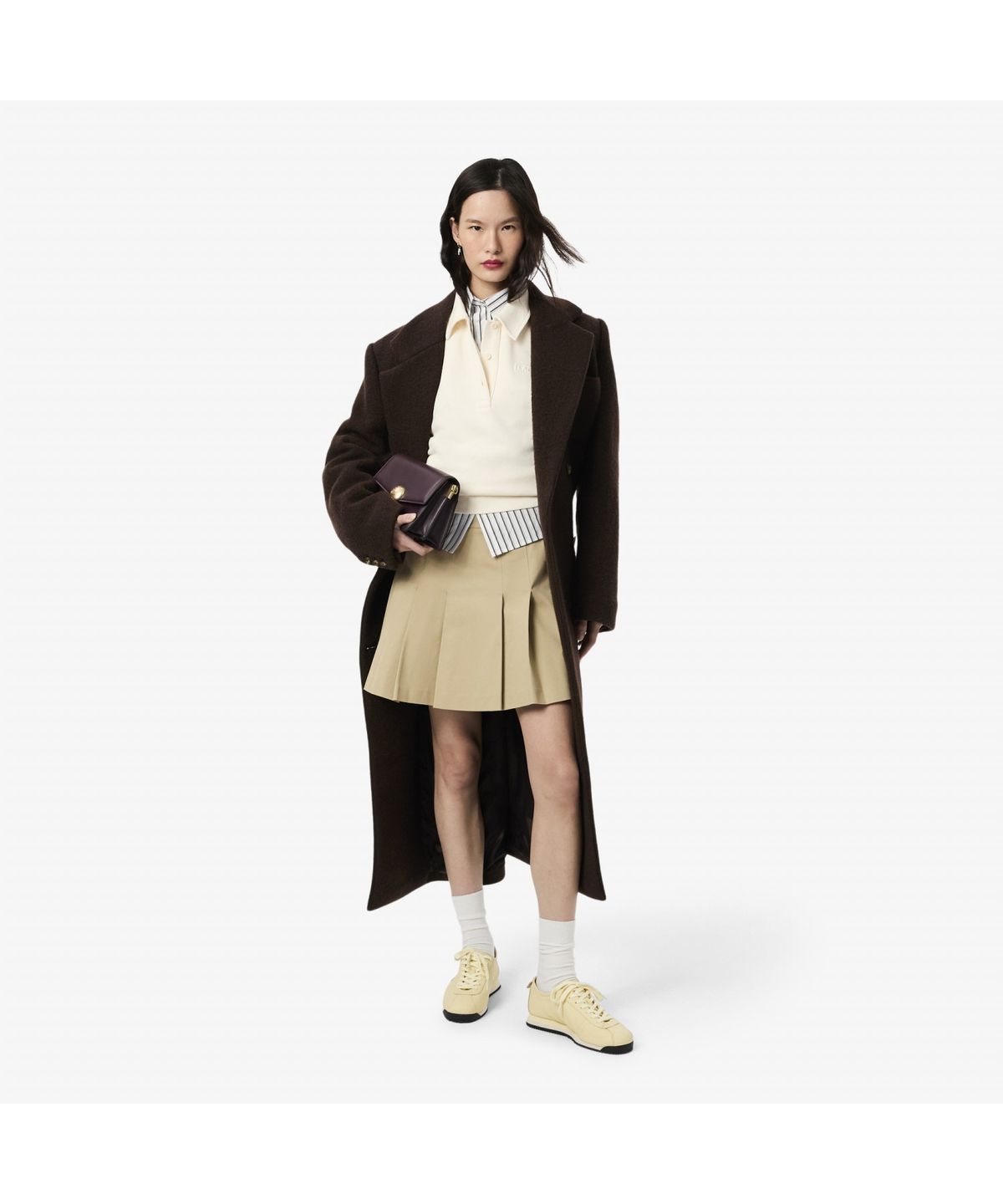 라코스테(LACOSTE) 여성 오버사이즈 포플린 셔츠 CF0215-55N 8I4