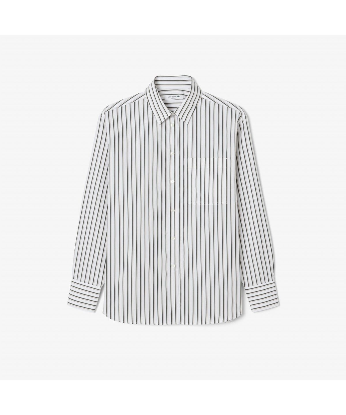 라코스테(LACOSTE) 여성 오버사이즈 포플린 셔츠 CF0215-55N 8I4