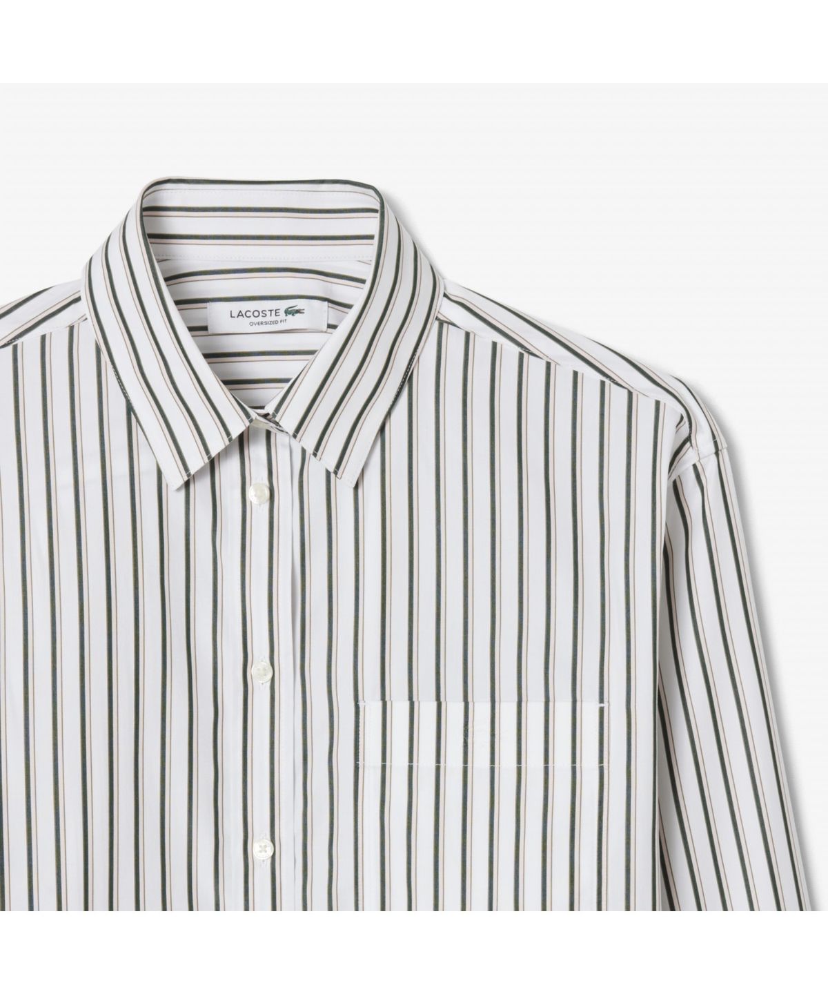 라코스테(LACOSTE) 여성 오버사이즈 포플린 셔츠 CF0215-55N 8I4