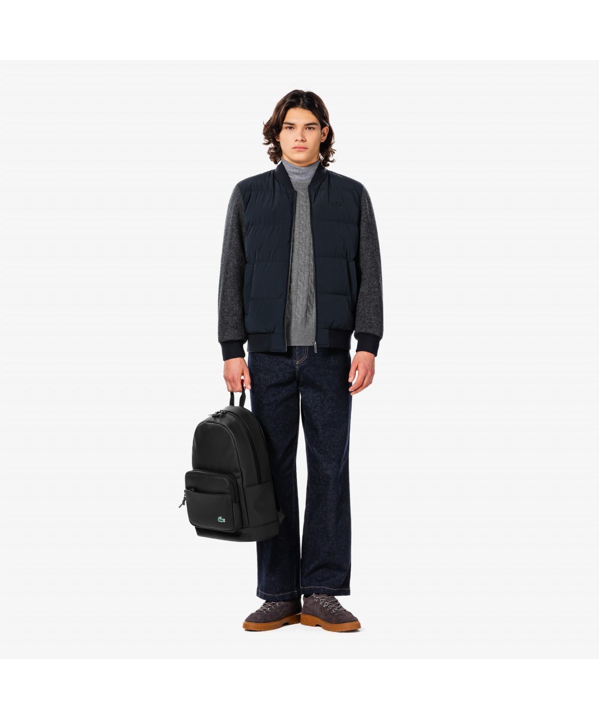 라코스테(LACOSTE) 남성 울 저지 하이브리드 자켓 BH883E-55N HDE