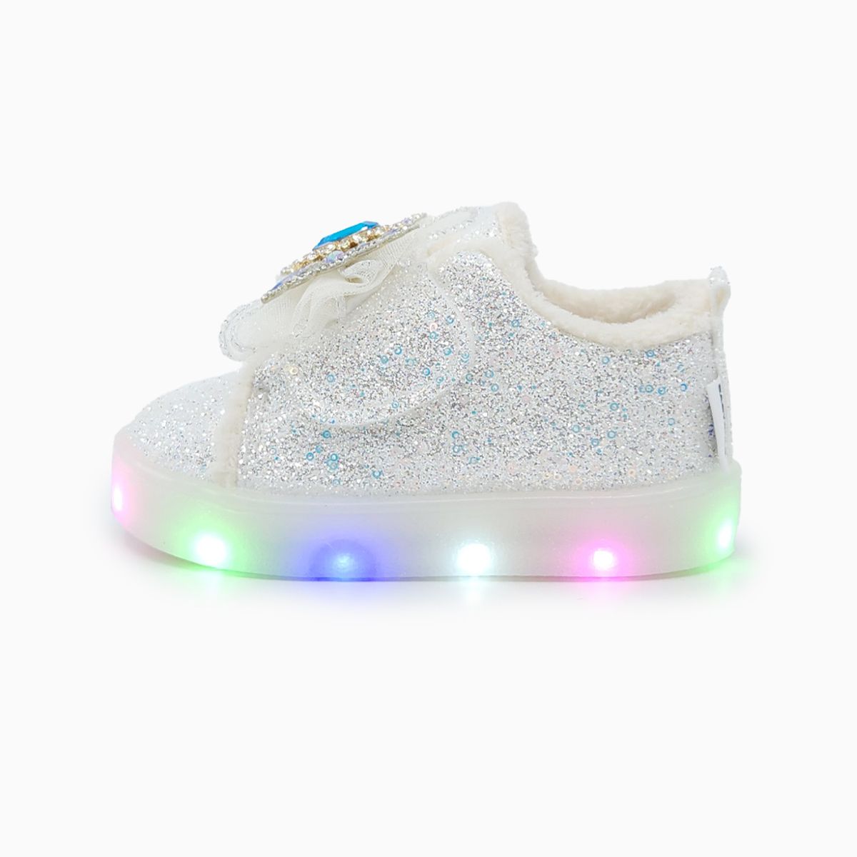 베이비솔(BABYSOLE) 폼폼소다LED털운동화