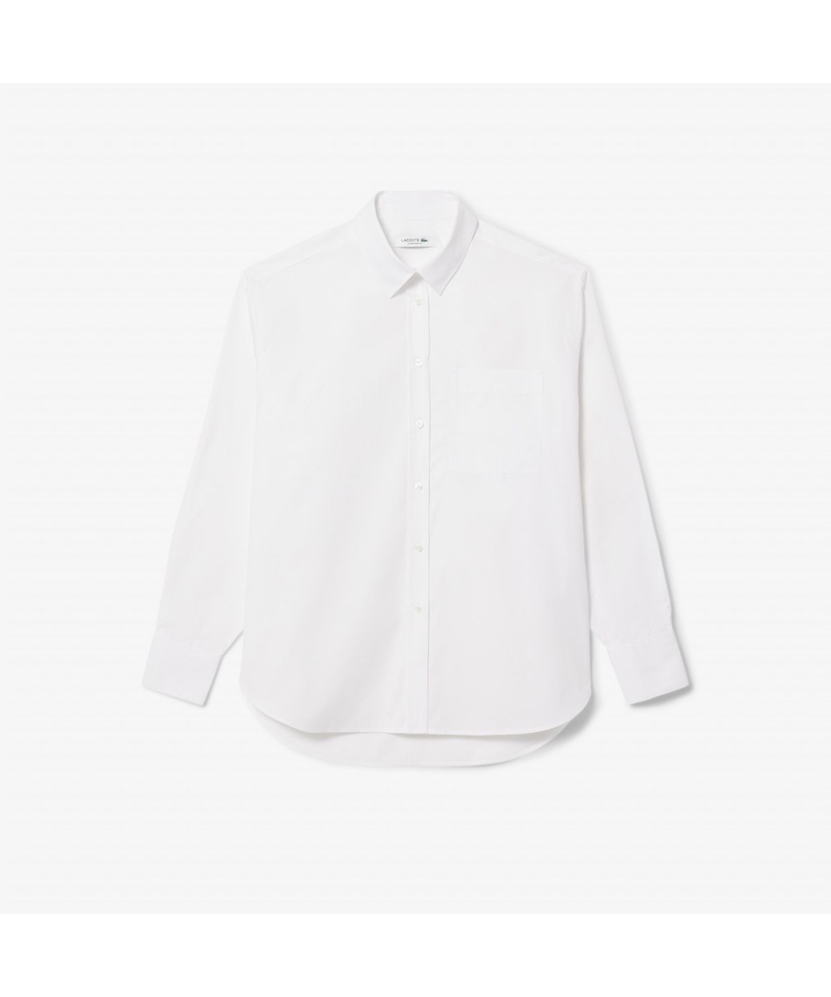 라코스테(LACOSTE) 여성 오버사이즈 포플린 셔츠 CF0215-55N 001