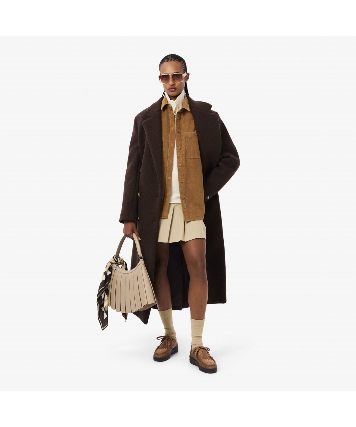 라코스테(LACOSTE) 여성 코듀로이 로고 자수 셔츠 CF5336-55N DPC